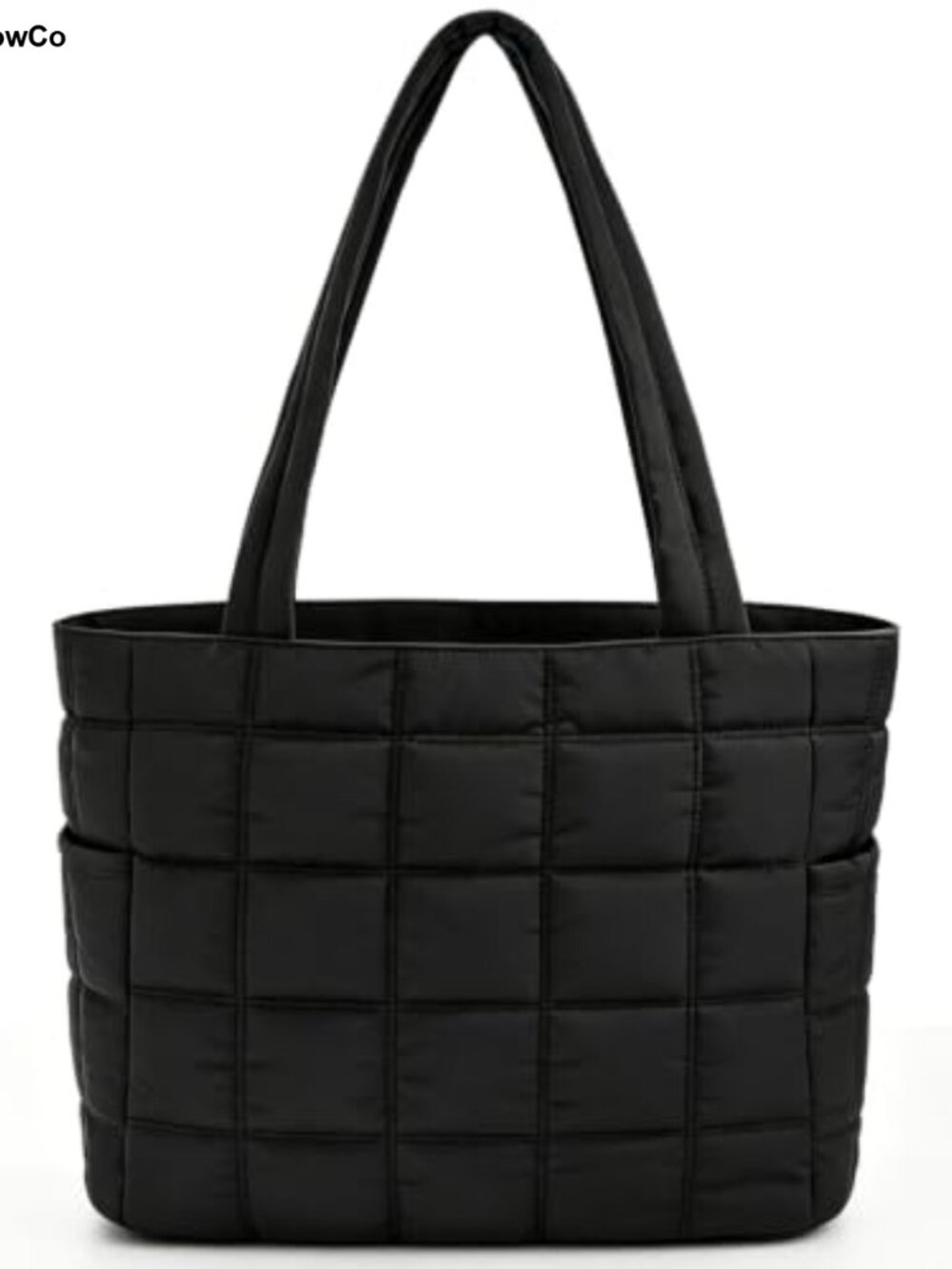 Puffer Tote Bag for Women Puffy Laptop Handbag Work Gym